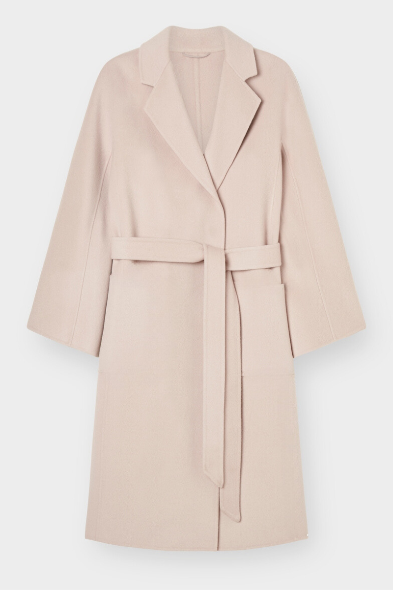 THE CURATED CLASSIC COAT - BONE WHITE