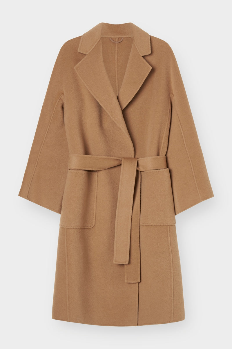 The Classic Coat Camel | Cashmere Wool Blend Coat | The Curated AU