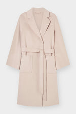 The Classic Coat Bone | Cashmere Wool Blend Coat | The Curated AU 