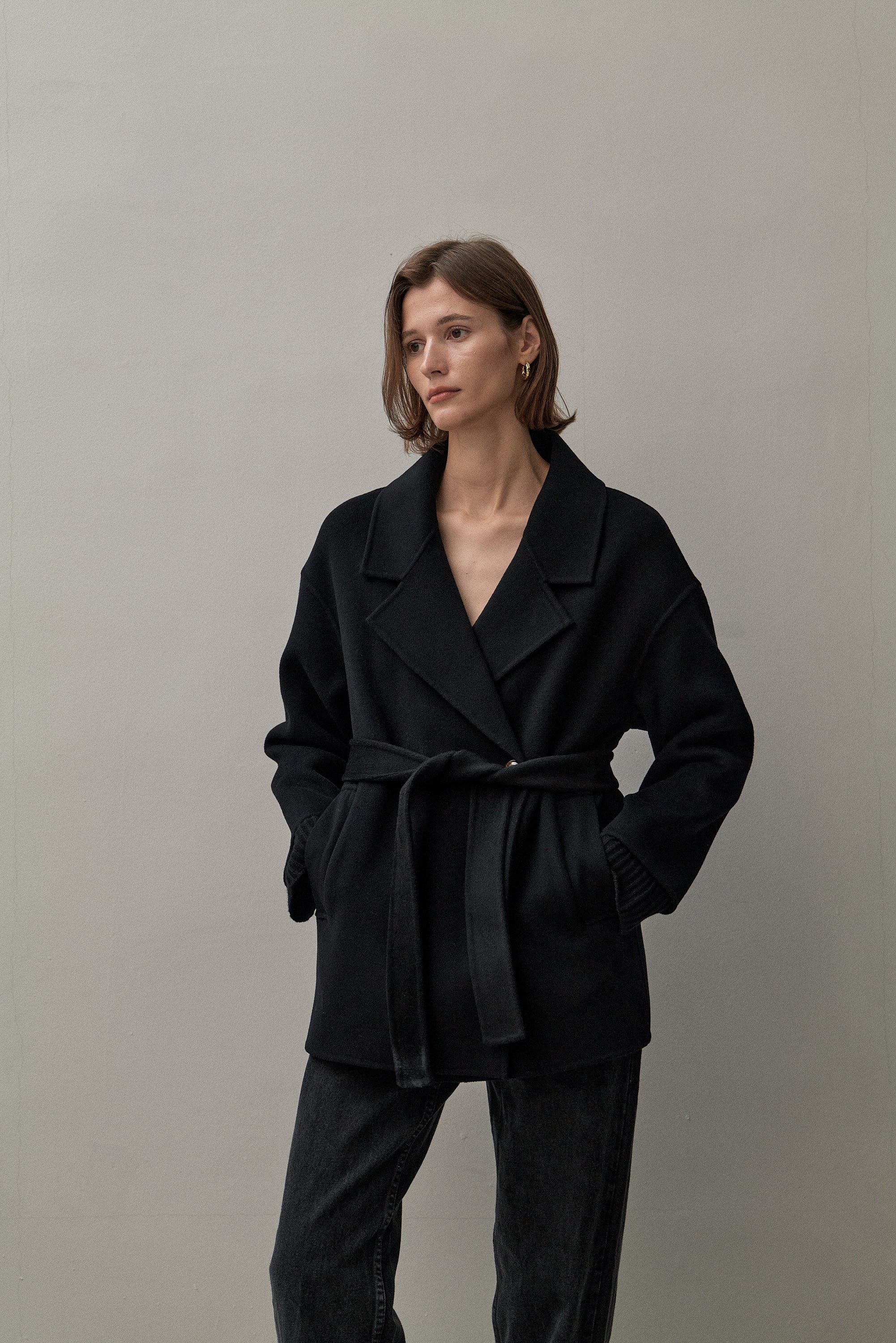 The London Jacket Black | Cashmere Wool Jacket | The Curated AU