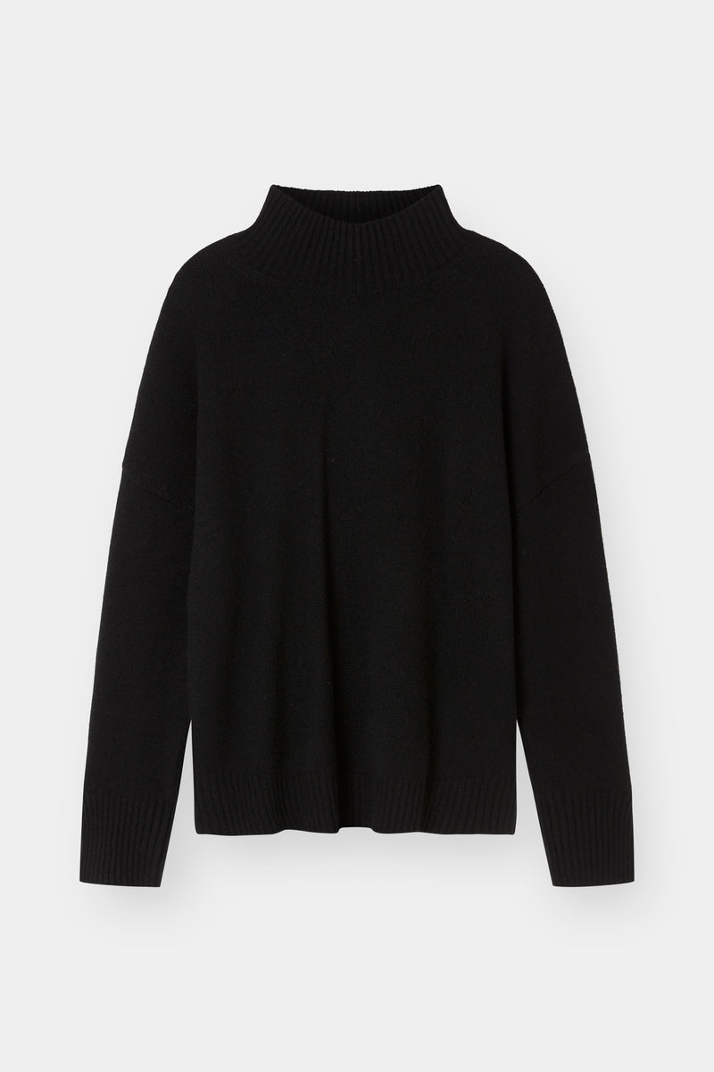 Black mock 2025 neck turtleneck