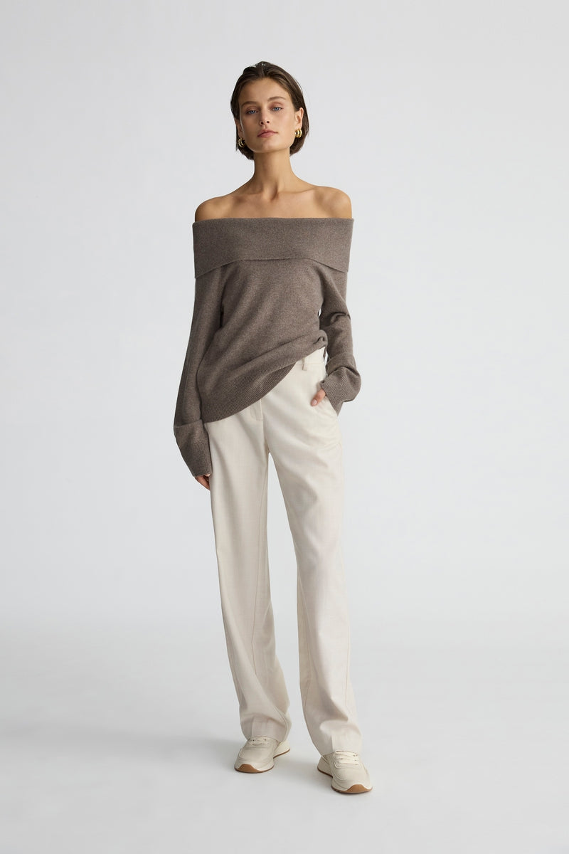 THE CASHMERE OFF SHOULDER BRACKEN THE CURATED